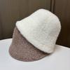 Versatile Thickened Furry Knitted Fisherman Hat Children'S Cold Protection And Warm Face Small Bucket Hat Basin Hat