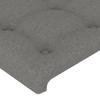 Tête de lit - Maison Exclusive - Gris foncé - 160x5x118/128 cm - Hauteur réglable