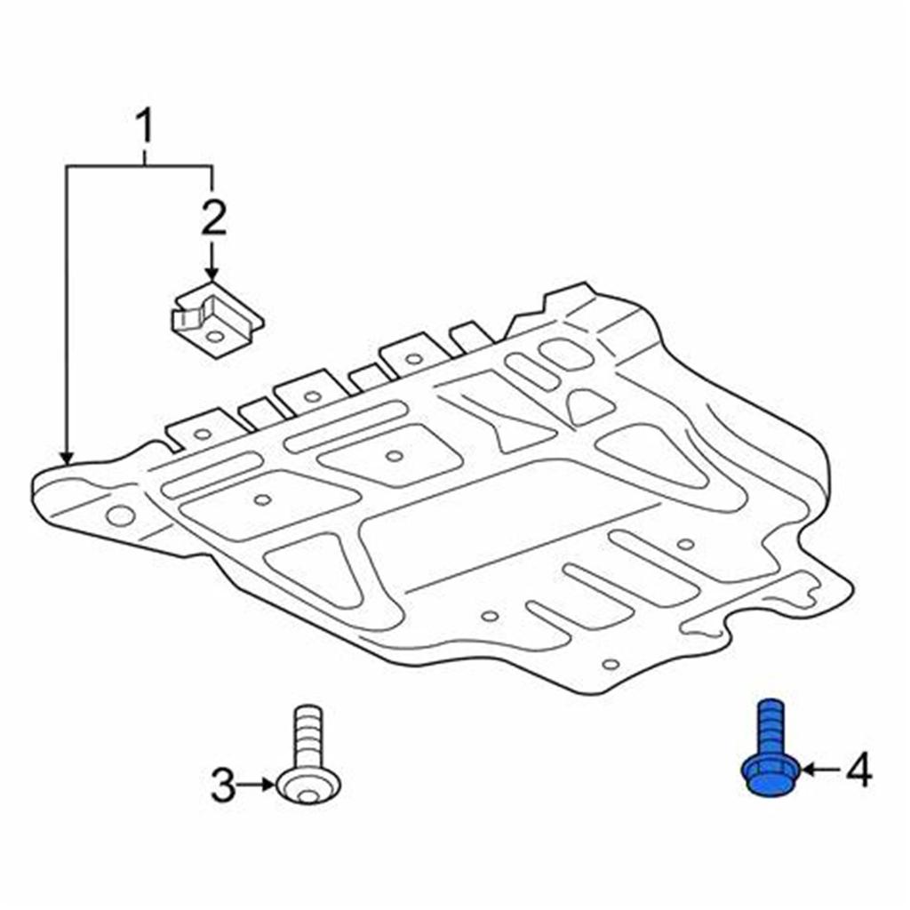 3PCS M8X20 Car Engine Under Tray Bottom Splash Plate Bolt Screw For VW Golf Polo CC Jetta Passat Tiguan Arteon Caddy Beetle