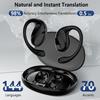 Translator Earbuds Real Time, Two-Way Language Translator Earbuds with Charging Base Support 144 Languages & 8 Offline Translation, Instant