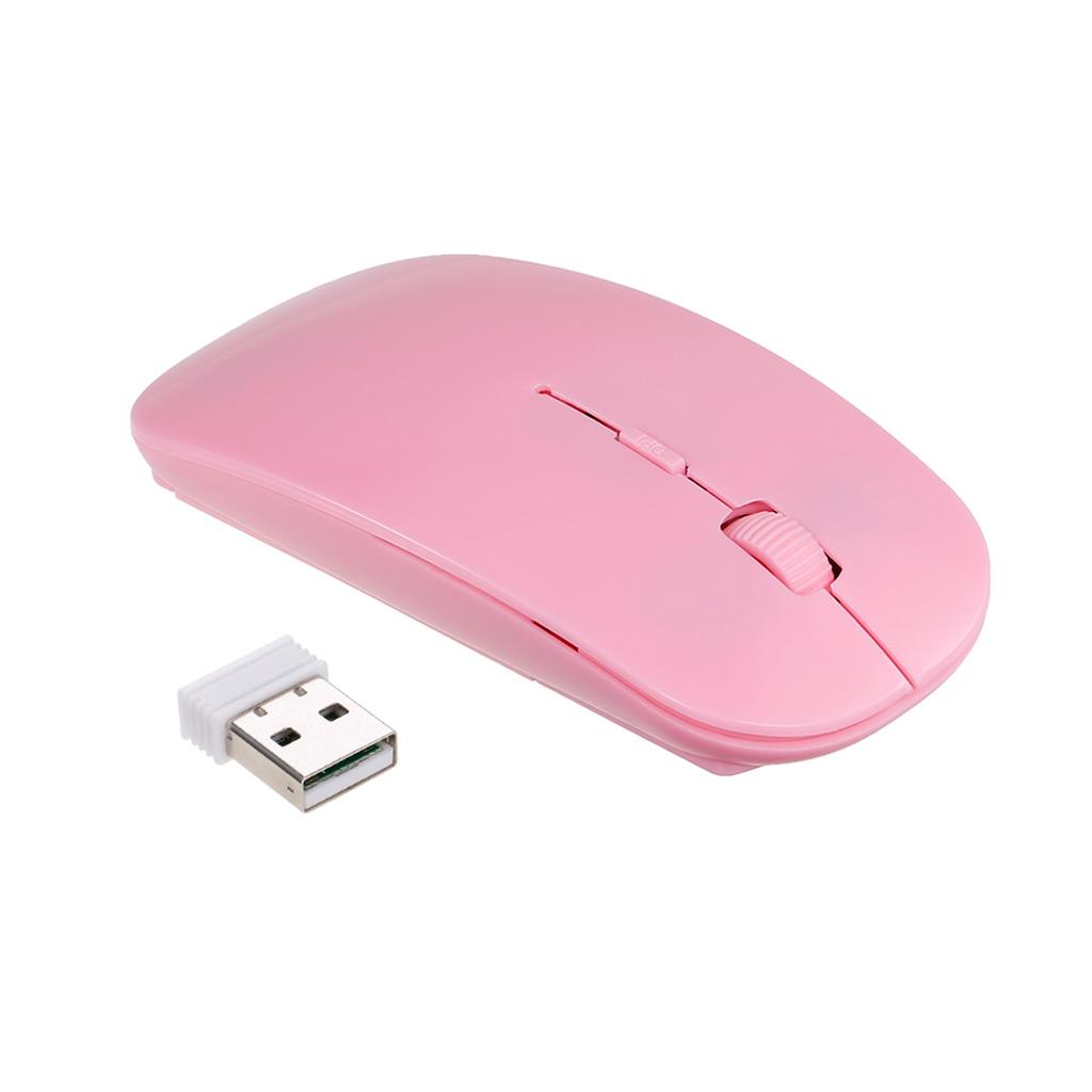 2.4G Wireless Mouse Mice 1600DPI Portable Ultra-thin Mute Mouse 4 Keys Wireless Optical Mouse for Laptop Desktop Computer