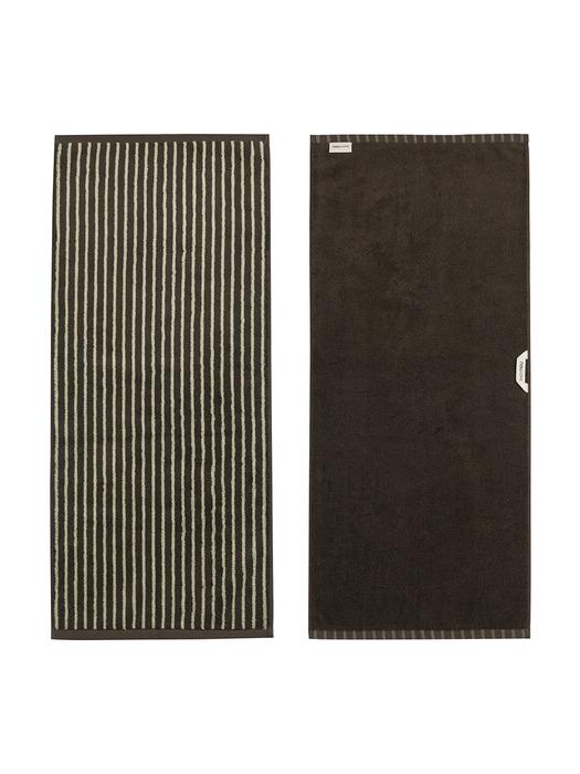 

nau orchid stripe face towel brown BR_LM STRIPE_999
