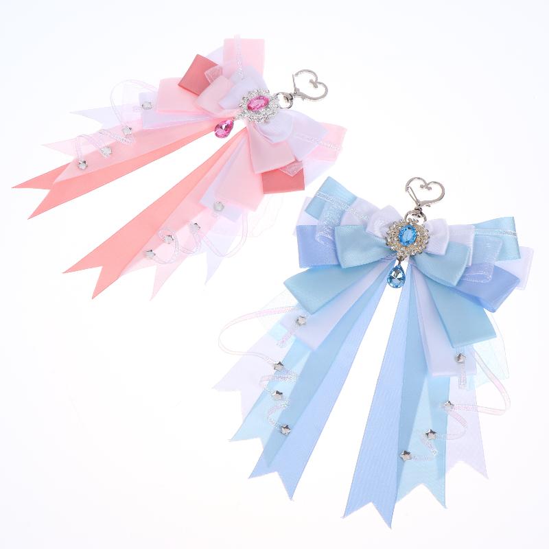 Itabag Decoration Accessories Double Layer Ribbon Bow Bag Pendant Diy Handmade Lolita Jewelry Gift For Friend Anime Periphery