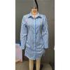 Women's long-sleeved POLO collar sexy side drawstring shirt dress