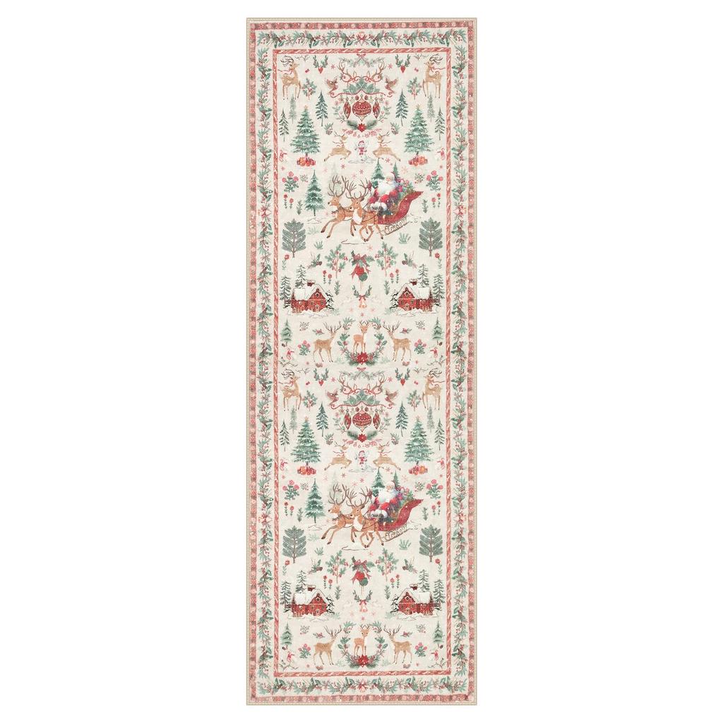 Christmas Decoration Floor Mats For Living Room Corridors, Dirt-resistant And Wear-resistant Carpets