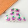 8.6cm New Fruit Lemon Print Hair Claw Summer Simple Colorful Claw Clip Fashion Crab Hair Clips Hair Accessories for Women Girls