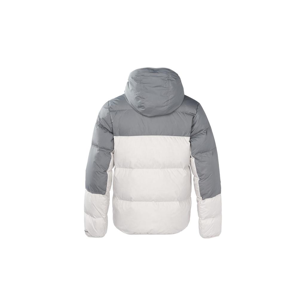 Nike Down Jackets Men's Gray Hooded Moderate Quilted Down Jacket DV1132-084