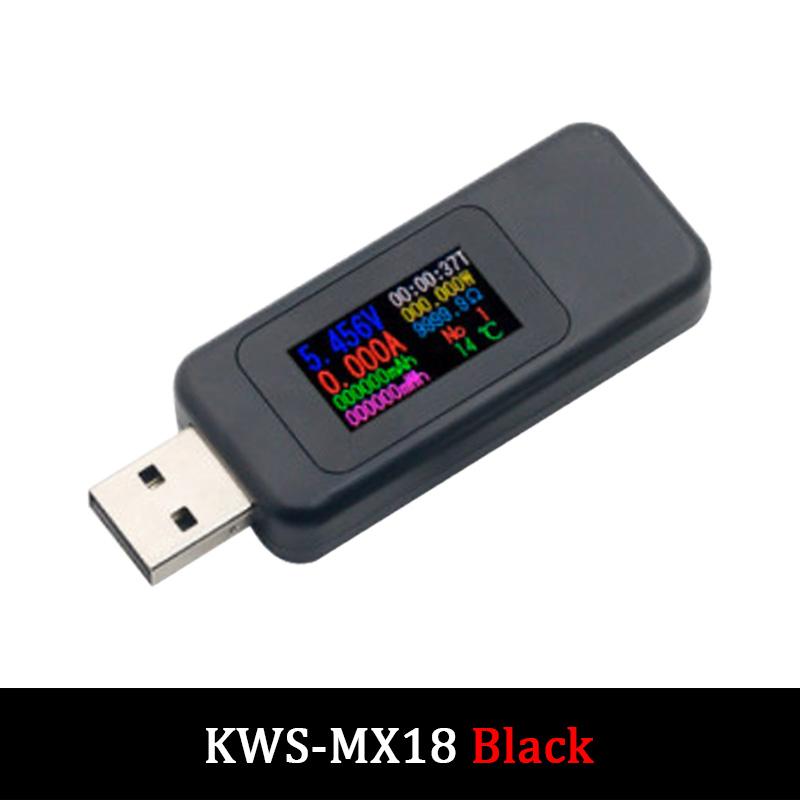 LIZAO 10-in-1 USB Tester DC Digital Voltmeter Ammeter with Color Screen for Charger Power Bank Testing