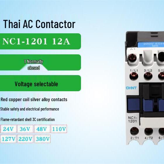 Chint NC1 AC/DC Schütz-Serie: Modelle 0910, 1210, 1810, 2510, 3210 (220V, 380V, DC 24V)