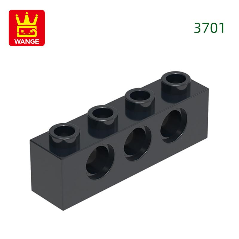 69 Stück/Los 3701 1x4 3-Loch Baustein Moc Technisches Bauteil Works With mit allen Steinen DIY Kinderspielzeug Geschenkbox