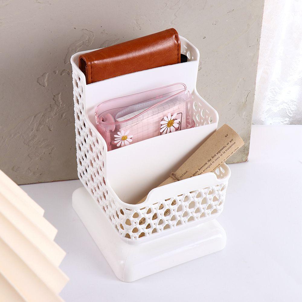Office Supply Large Capacity Phone Standing Make up Brush Holder Pen Holders Stationery Organizer Desktop Storage Box