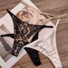 Sexy Damen Französische Niedrige Taille Satin Nahtlose Tanga Höschen Mit Baumwollzwickel
