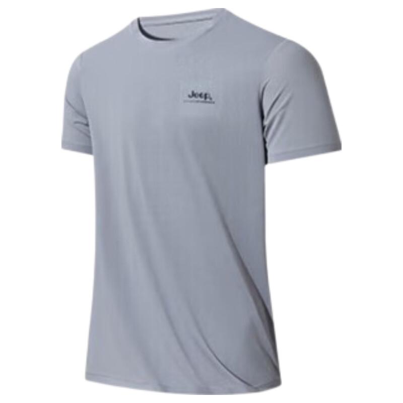 

JEEP Men s Cooling Solid Round Neck Short Sleeve T-Shirt 2XL