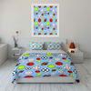 Sports Ball Pattern Set Multiple Sizes Kid'S And Adults' Bedroom Exquisite 3Pc Bedding Set, Gift