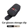 For Toyota Car Leather Glasses Clips Sun Visor Sunglasses CJWH7 Storage Fastener Gazoo Racing TRD Corolla Yaris Chr Auris Rav4 Prado