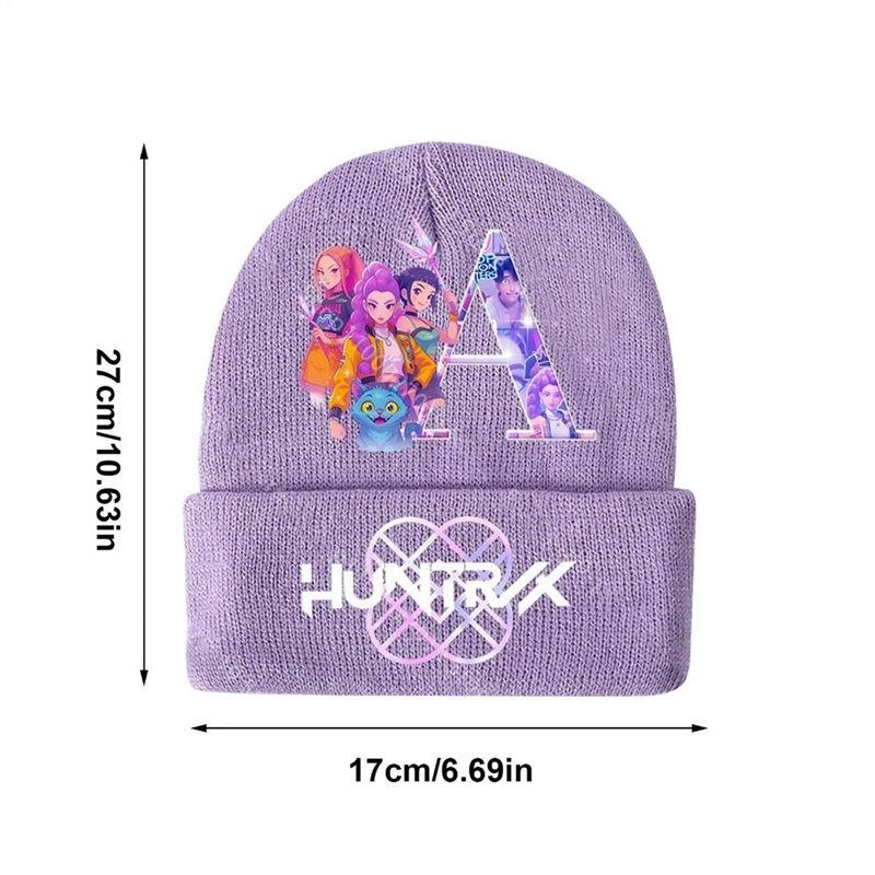 KPop Dem0n Hnuters Strickmützen Winter Warme Winddichte Mütze Anime Beanie Kinder Kinder Mützen