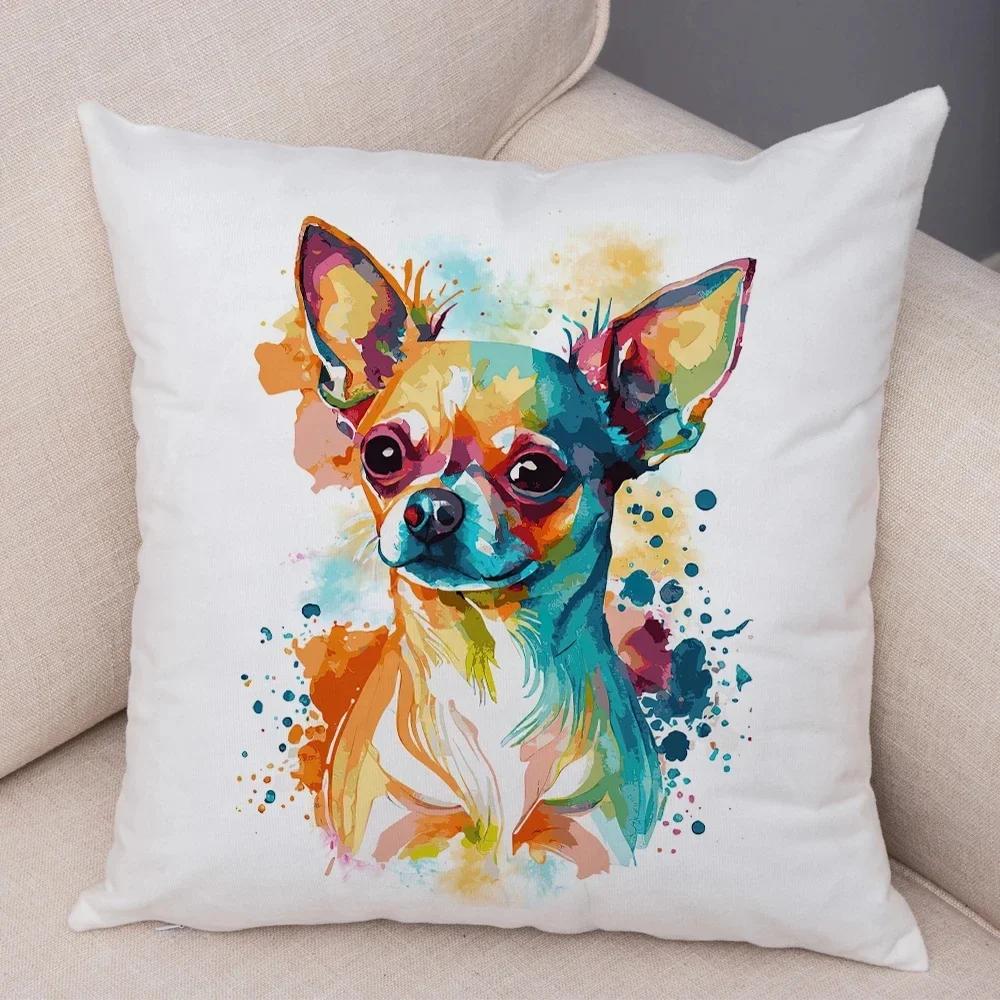 Cartoon Cat Dog Lion Panda Bird Cushion Cover Decor Cute Animal Pillow Case Peach Skin Soft Pillowcase For Children Room Home