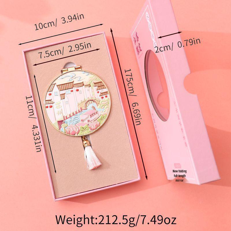 Xianci Palace Museum Retro Court Style Handheld Makeup Mirror