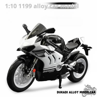 2026 Kundenspezifische Version 1:10 Ducati V4S Leichtmetall-Motorradmodell Sound Licht Diecast Simuliertes Miniaturspielzeug Sammler Kinder Geburtstagsgeschenk Modell
