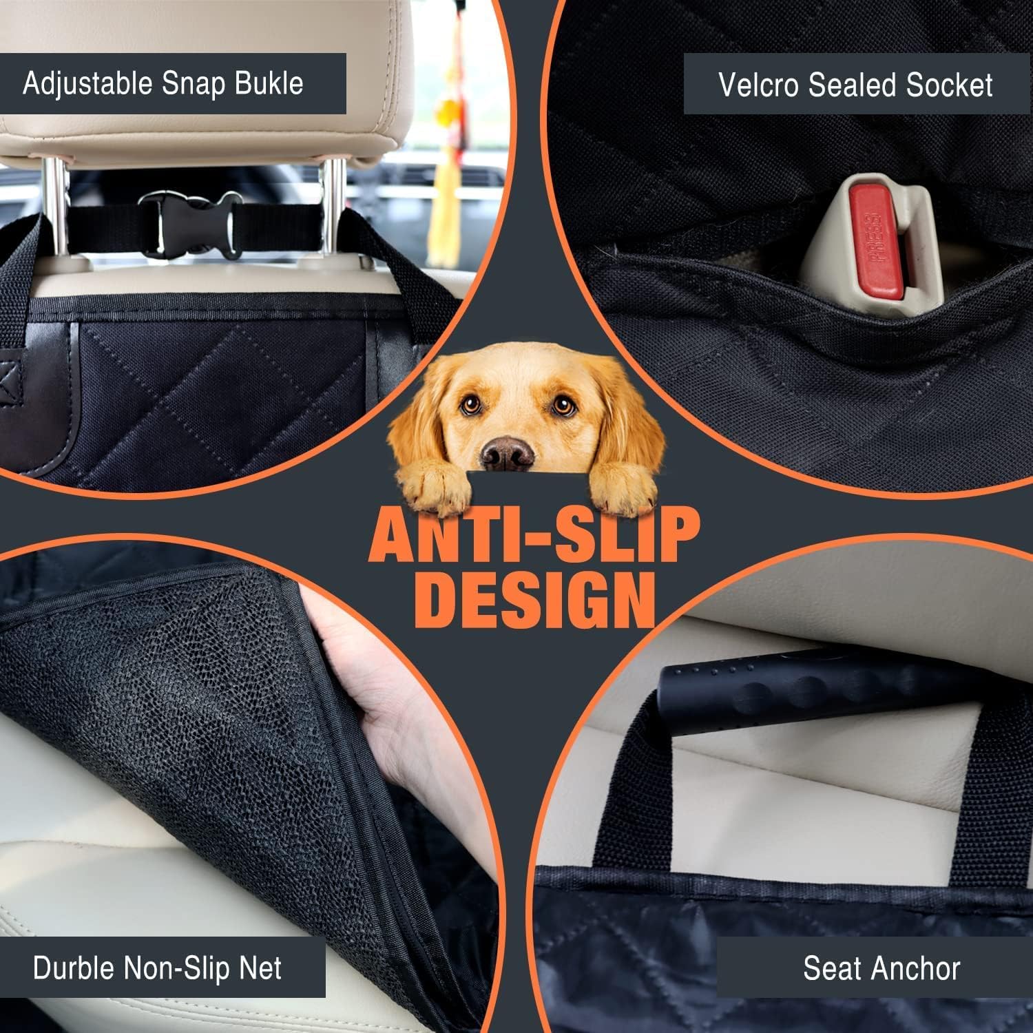 

100% водонепроницаемый чехол для автокресла для домашних животных, чехол для сиденья для домашних животных, гамак для собак, защитный чехол для автокресла для домашних животных, чехол для сиденья для собак на заднее сиденье автомобиля, внедорожника и груз