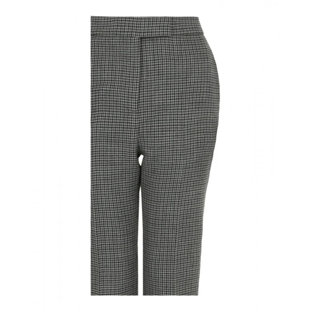 Salvatore Ferragamo Wool Houndstooth Trousers Multi