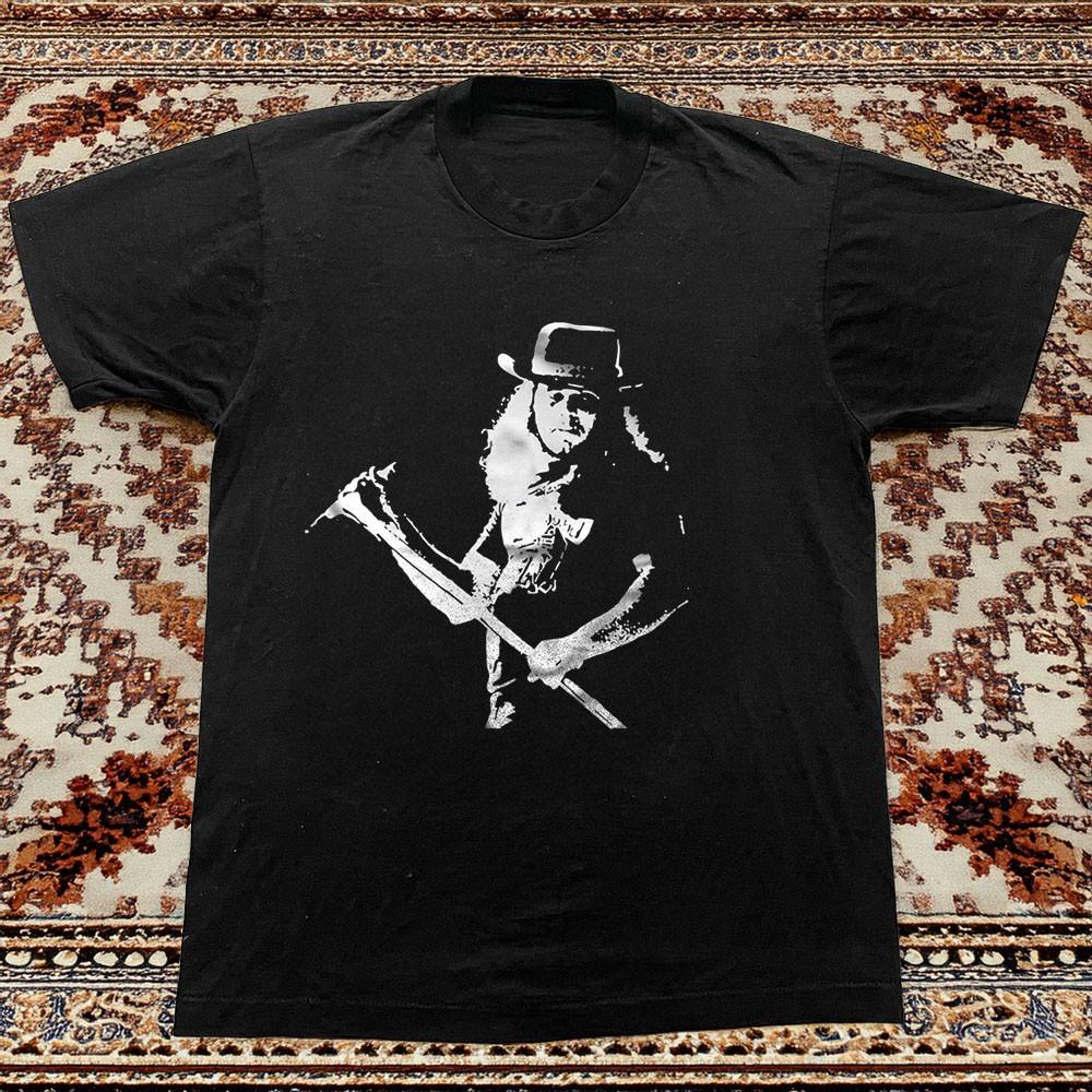 Ronnie Van Zant Shirt RZ Lynyrd Skynyrd Unisex Black Cotton T-shirt S-5XL