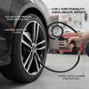 Air Compressor Pump Tool Multi-function Tire Pressure Monitor Car Motorcycle Tire Pressure Gauge 3in1 Dial Gauge Inflator Tester