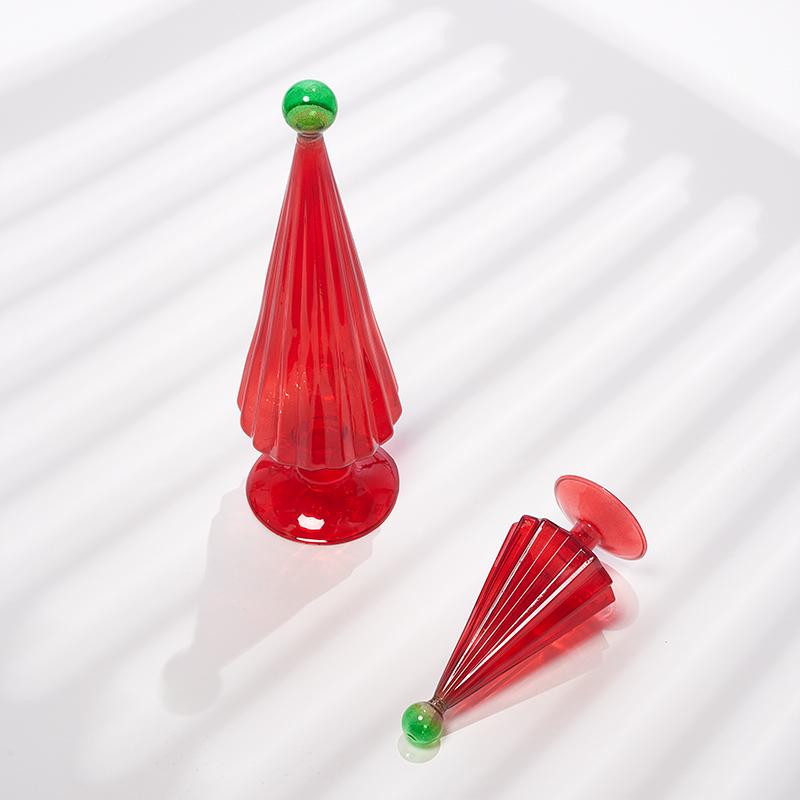 1PC Handmade Crystal Holiday Gift Gift for Colleague Glass Christmas Tree Decor Office Christmas Decoration