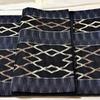 Used Unused Item, Connoisseur's Choice, Full-pattern Fukuro Obi, Nishijin-ori, Black Background, Diamond Pattern, Staggered Stripes, Also Suitable