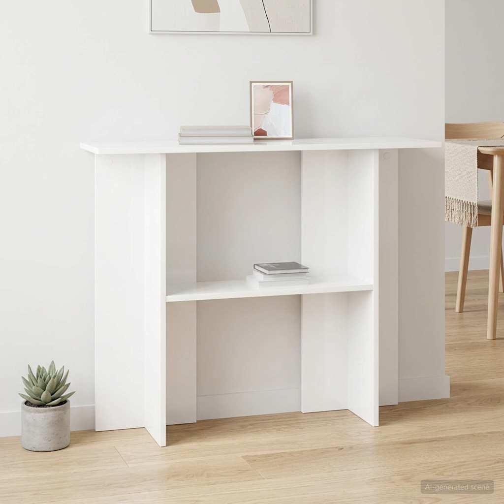 Console Table White 100 x 30 x 75 cm Engineered Wood