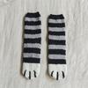 Cat Paw Floor Socks Cute Warm Winter Fuzzy Socks Thickened Stretchy Fluffy Slipper Socks for Home Bedroom Indoor Wear Sleeping