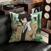 Cartoon Character Dazai OOsamu Pillow Case Sofa Living Room Bedroom Headboard Backrest Cushion Square Cushion Nap Time