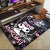 1pc Sanrio Kuromi Mermaid Printed Office Carpet Rectangle Rug Under The Table,Perfect Room Decor for Living Room, Bedroom, Kitchen, Non-slip Floor Mat