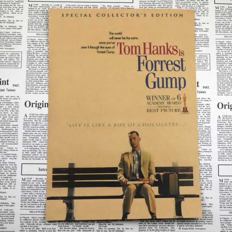 Kostenloser Versand Forrest Gump Klassischer Filmplakat Retro Kraftpapier Dekor