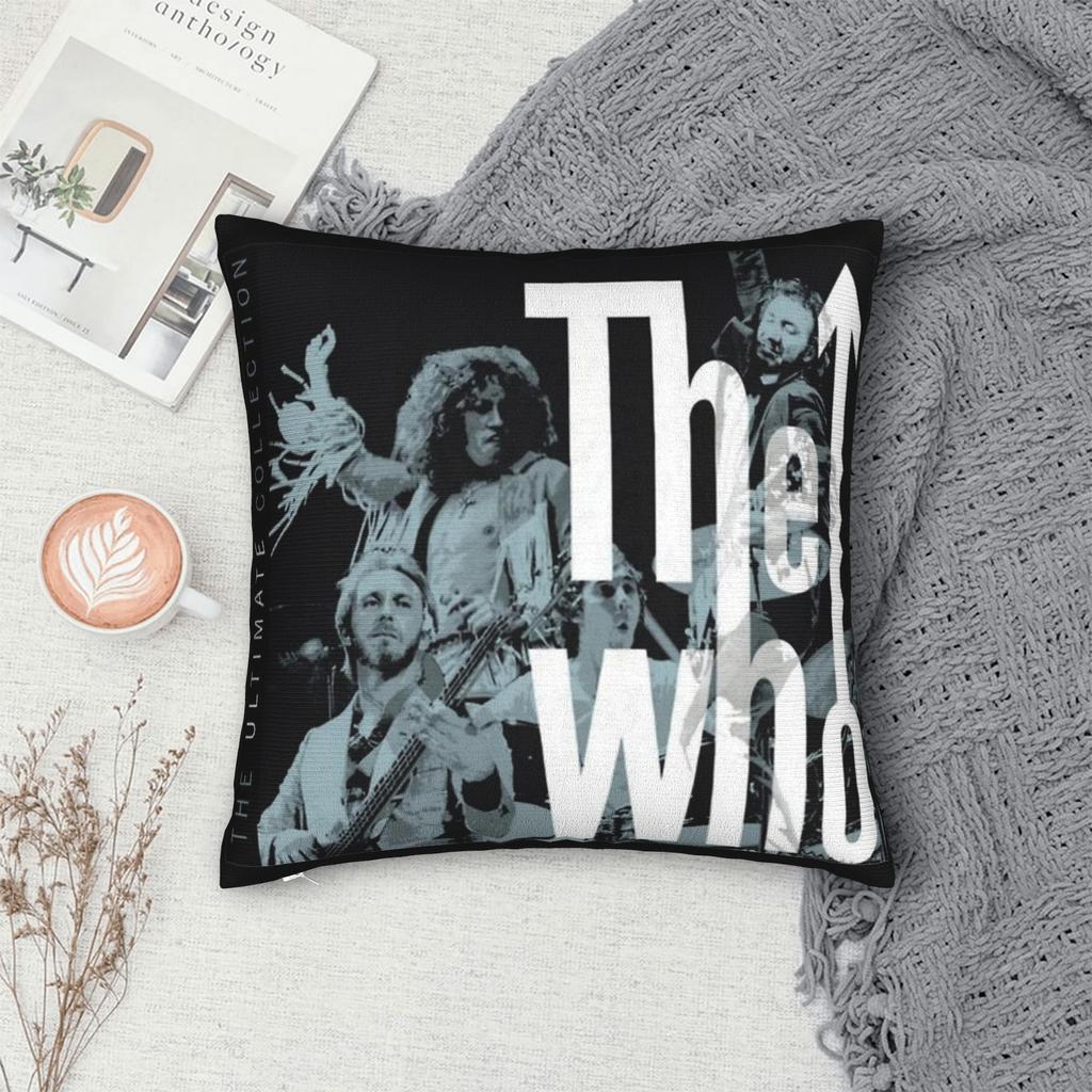 Konečná kolekce kapela the who Povlaky na polštáře Merch Potah na polštář Povlaky na polštáře Domácí dekorace Se zipem Více velikostí