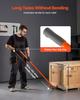 Prylever Bar, 2994 kg Weight Capacity, 1.4 m Carbon Steel Handle Lever Dolly, Pry Lever Bar with Wheels for Large Pallets, Heavy Items, Concrete