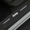 4Pc Car Threshold Protector Transparent Decorative Badge 3D Sticker for Jeep JK JL TJ Renegade Patriot Wrangler Cherokee Patriot Trail Liberty