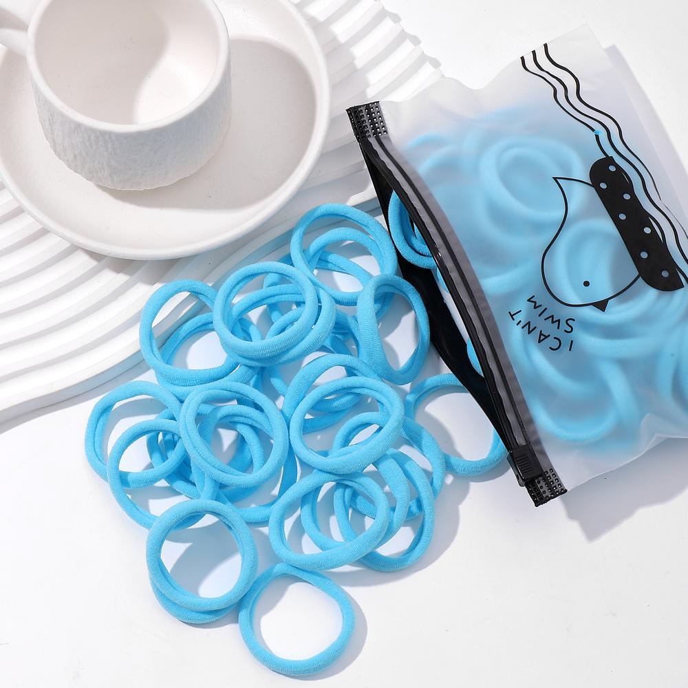 20/50Pcs Women Girls Basic Hair Band 4.5cm Simple Solid Colors Elastic Headband Hair Ropes Ties Hair Accessories Ponytail Holder