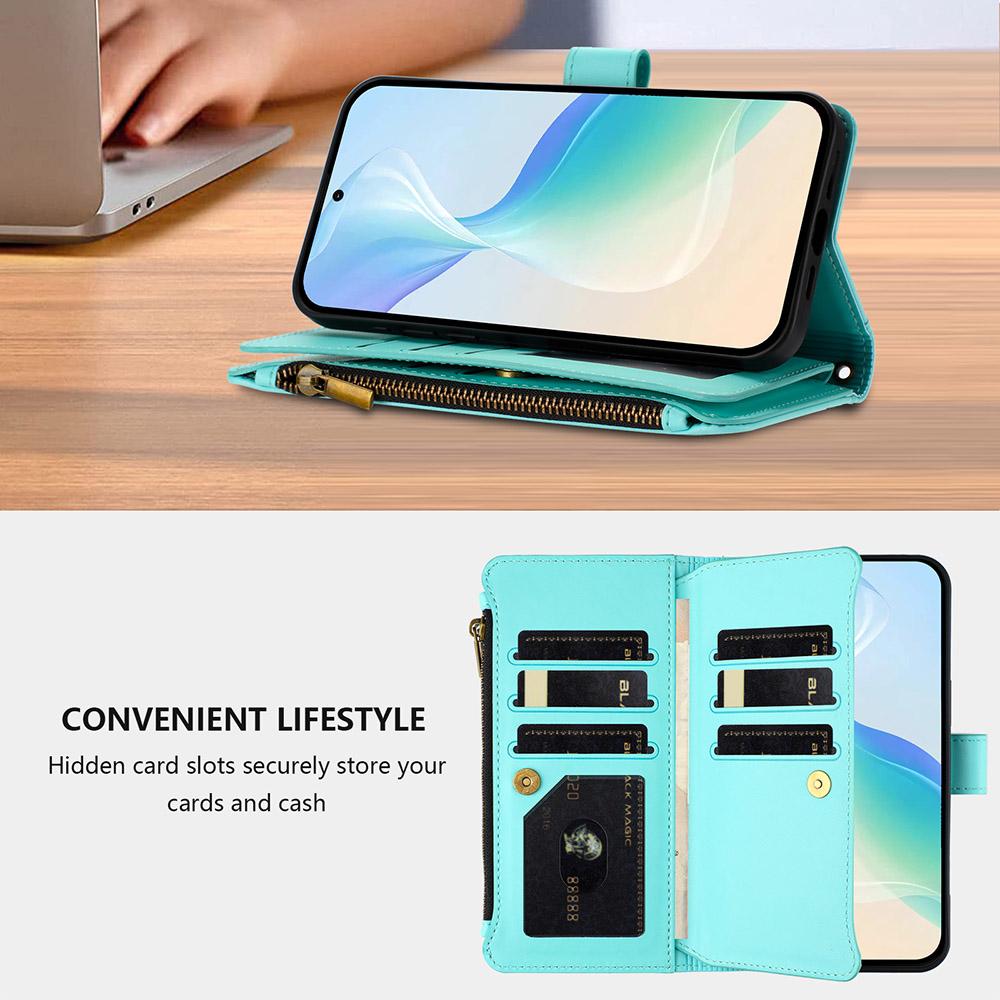 Card Wallet Phone Cover For OnePlus 15 13S 13R 13T Turbo 6V Ace 6 6T Nord CE 5 4 Lite Leather Case Wrist Strap Crossbody Shell