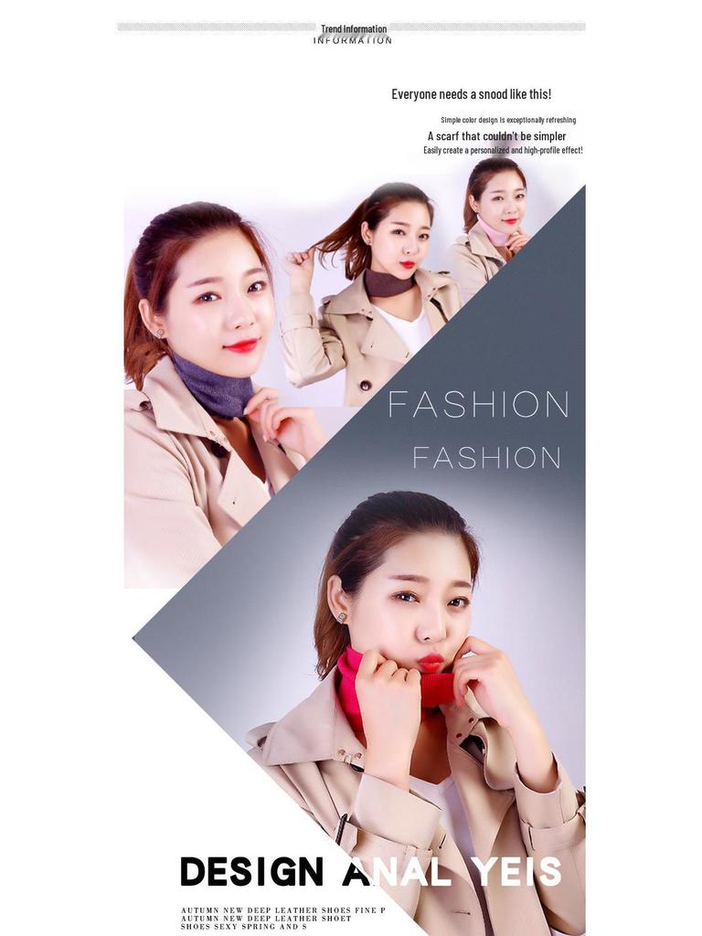 Women's Cashmere Snood Pullover: Warm Knit Neck Warmer & Dickey Collar