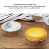 100Pcs Round Tart Pan Disposable Cupcake Tin Mold Shell Egg Tart Mould  Kitchen