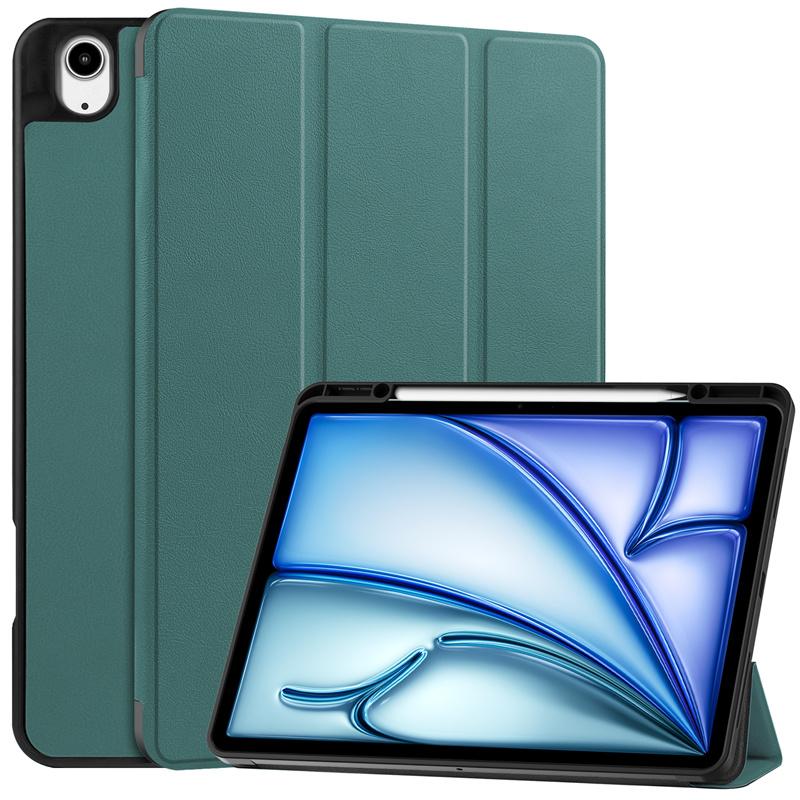 Funda para iPad Air 2024, funda M2 de piel sintética pintada, protectora para iPad Air de 13 y 11 pulgadas (2024), con soporte para bolígrafo.
