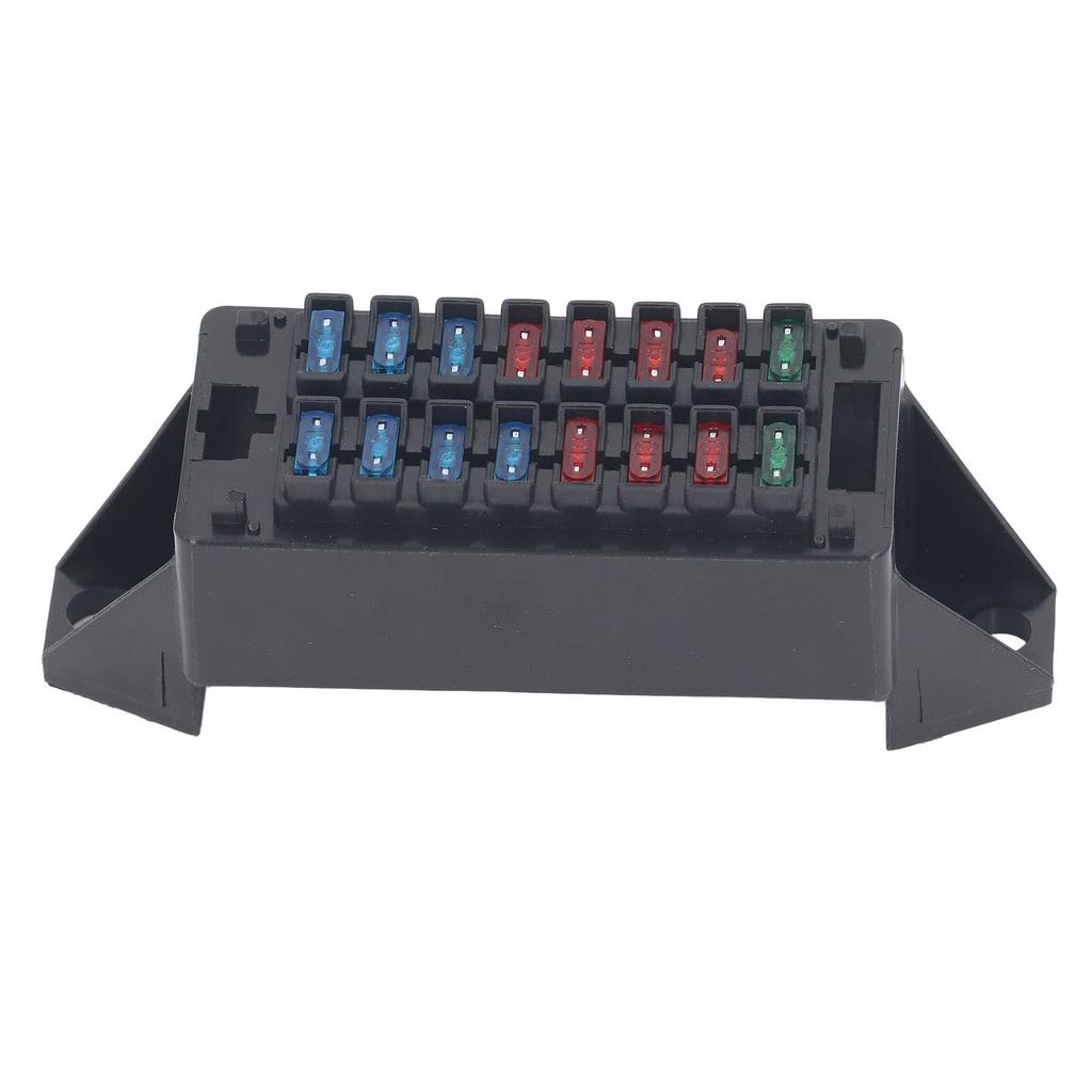 Cutie de siguranțe auto cu 16 căi, mini rezistentă la temperaturi ridicate, 16 buc, set de suporturi pentru terminale cu 32 de fire