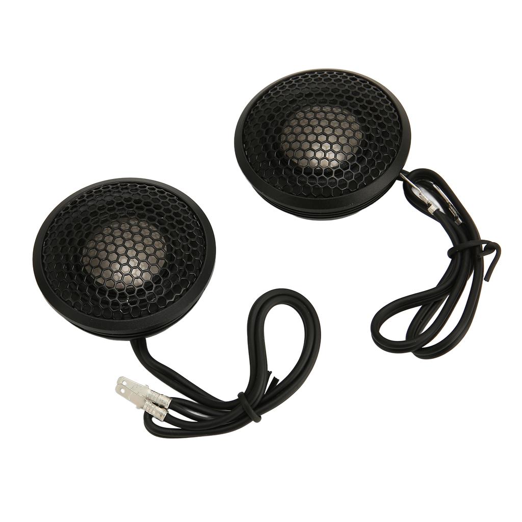 2 stk Bildiskant Hifi Svart Kompakt Struktur 150W Dome Diskant med Base for Alle Biler o