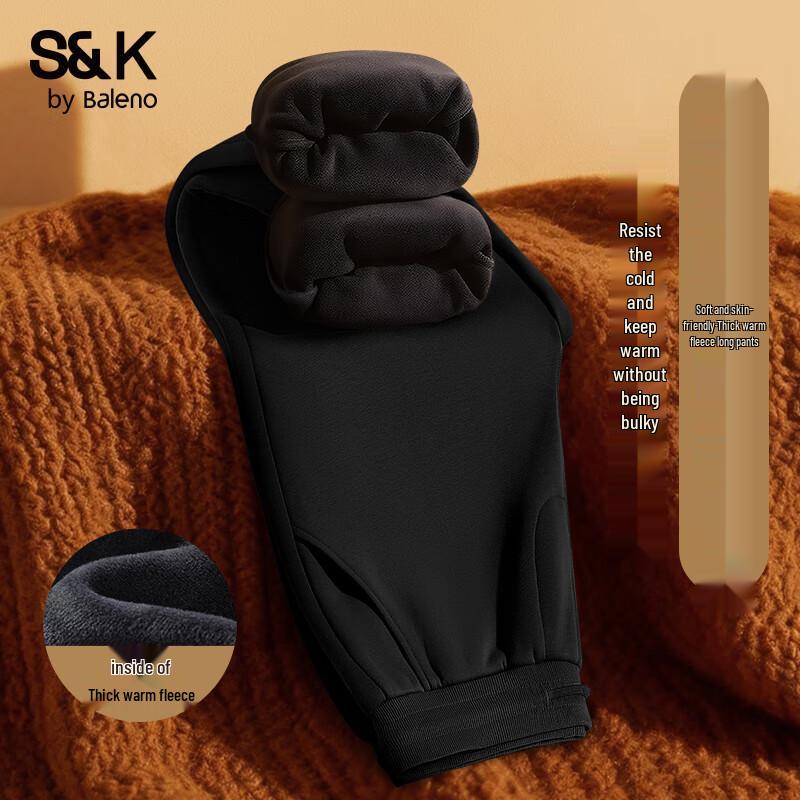 

Baleno Men s S&K Series Thickened Fleece Jogger Pants L