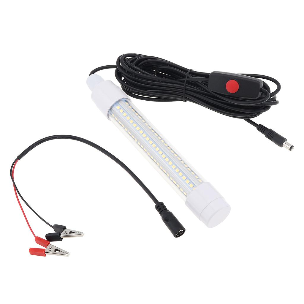 RTNLit 1600LM 16W White LED Fishing Lamp Submersible Deep Water 12-48V Fish Attraction Night Fishing 5M Cord Heavy Duty