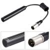 Condenser Microphone Stereo Camera Mic Video Recording Black Unidirectional Anti Interference(Black