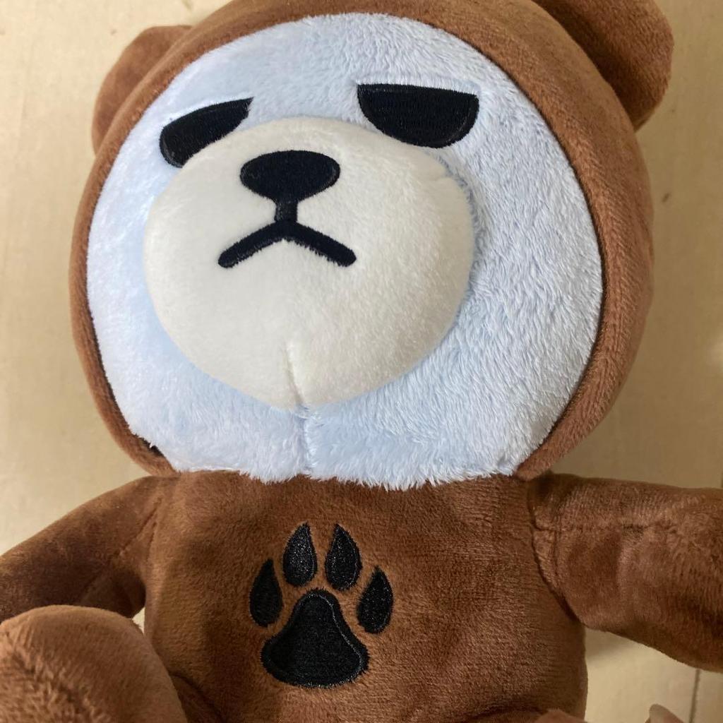 [USED] BIGBANG KRUNK Plush Toy Brown (Rare Item)