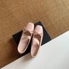 Korean Simple Style Elastic Belt Buckle Inner Height Increase Mary Jane Ladyshoes Spring and Autumn Ballet Single Shoes Are Not Tired Feet Small Lea