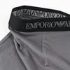 Emporio Armani men's boxer briefs, plain with logo, 3-pack, XL size, black/gray, EM000260 AF20671 MC374, Made in Italy [Parallel Import]